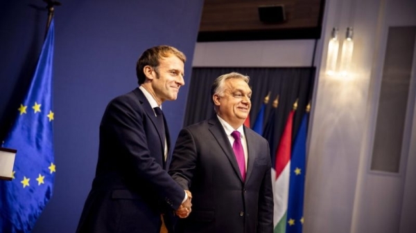 France and Hungary set conciliatory tone as Macron visits Budapest